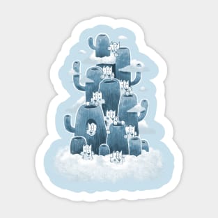 Tiger Cactus Tree in Heaven Sticker